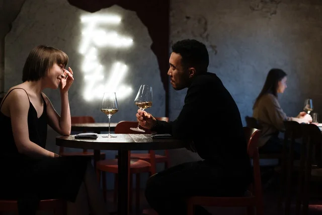 Couple sitting in new orleans bar